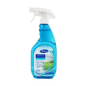 ALIVE <br> Limpiador de Vidrios y Superficies en Spray Neutro